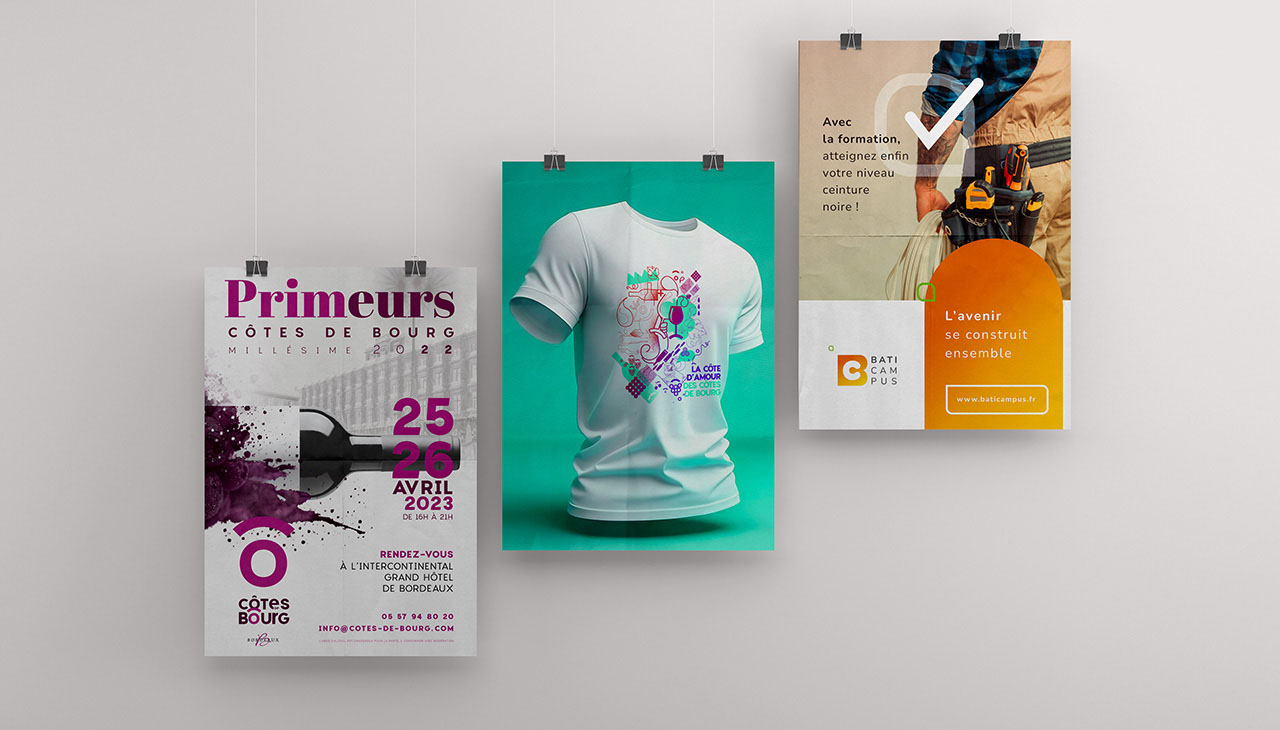 agence bonbay conseils à Bordeaux - Graphisme et Print - design création de marque  branding  print  webdesign  motion design