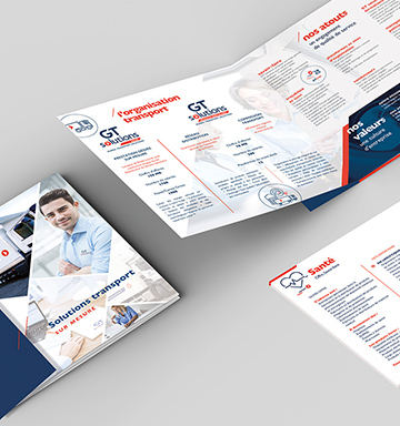 GT solutions, une plaquette - design graphique, plaquette, réalisé par bonbay agence de communication digitale et graphique à Bordeaux