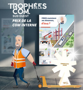 GT solutions, Trophée de la com interne - print, com interne, réalisé par bonbay agence de communication digitale et graphique à Bordeaux