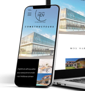Groupe HDV - webdesign, développement, référencement, réalisé par bonbay agence de communication digitale et graphique à Bordeaux