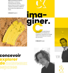 L&L Architectes d’intérieur - charte graphique, webdesign, développement, référencement, réalisé par bonbay agence de communication digitale et graphique à Bordeaux