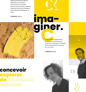 L&L Architectes d’intérieur - charte graphique, webdesign, développement, référencement, réalisé par bonbay agence de communication digitale et graphique à Bordeaux