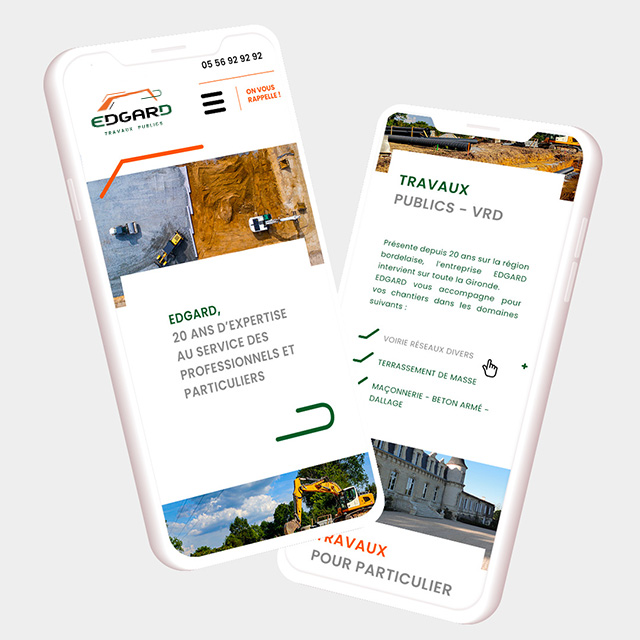 Edgard TP – Un site tous publics - webdesign, développement, SEO, logo - agence bonbay conseils