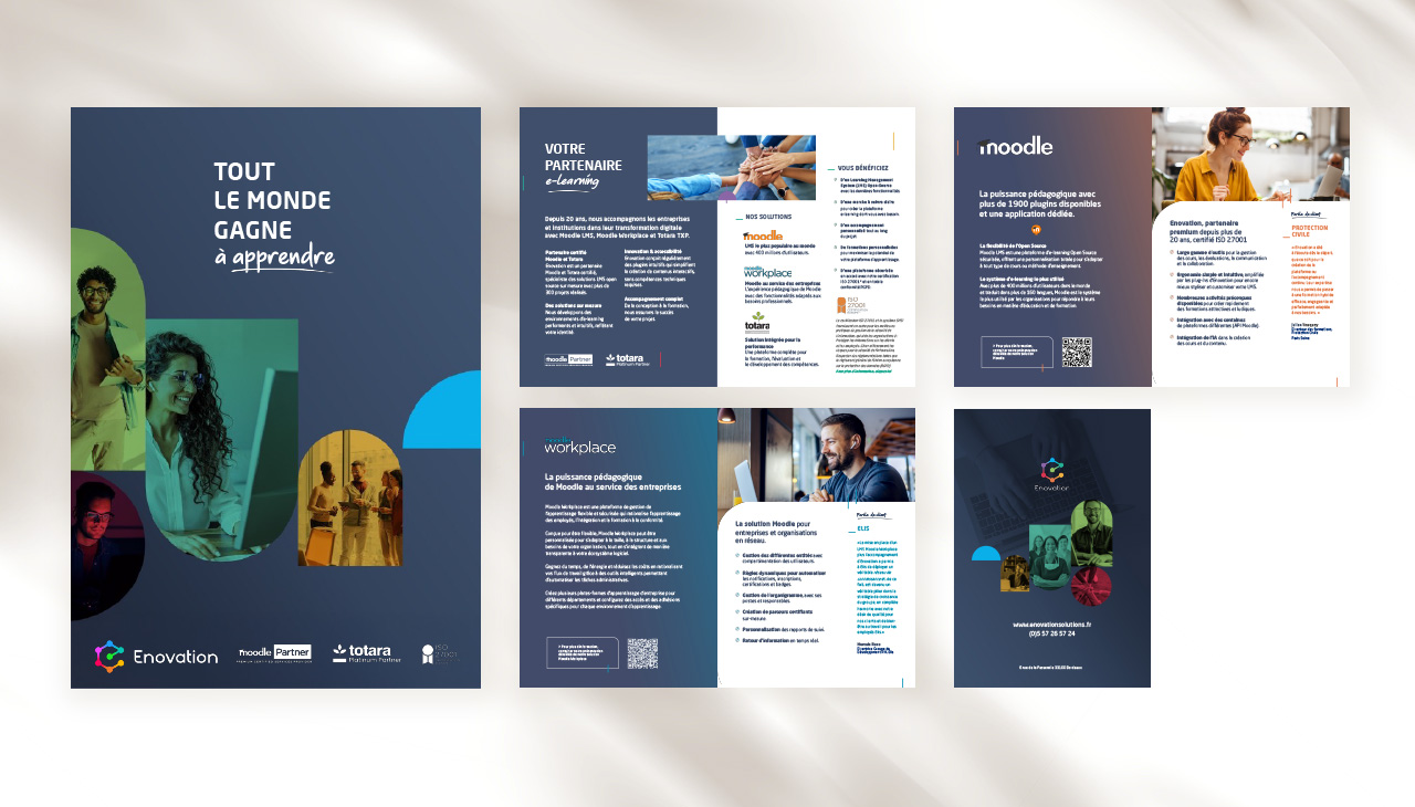 Brochure Enovation - print, digital, plaquette - agence bonbay conseils