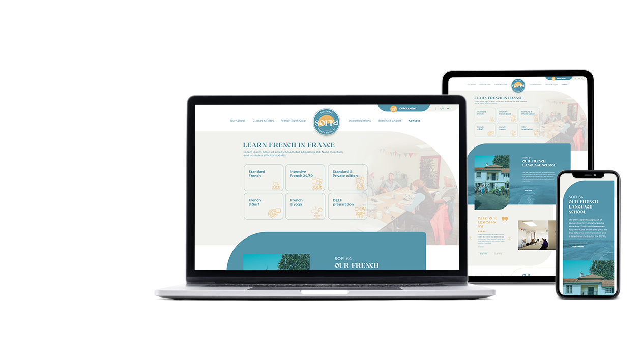 SOFI 64 - Identité visuelle, Webdesign, Développement, SEO, réalisé par bonbay