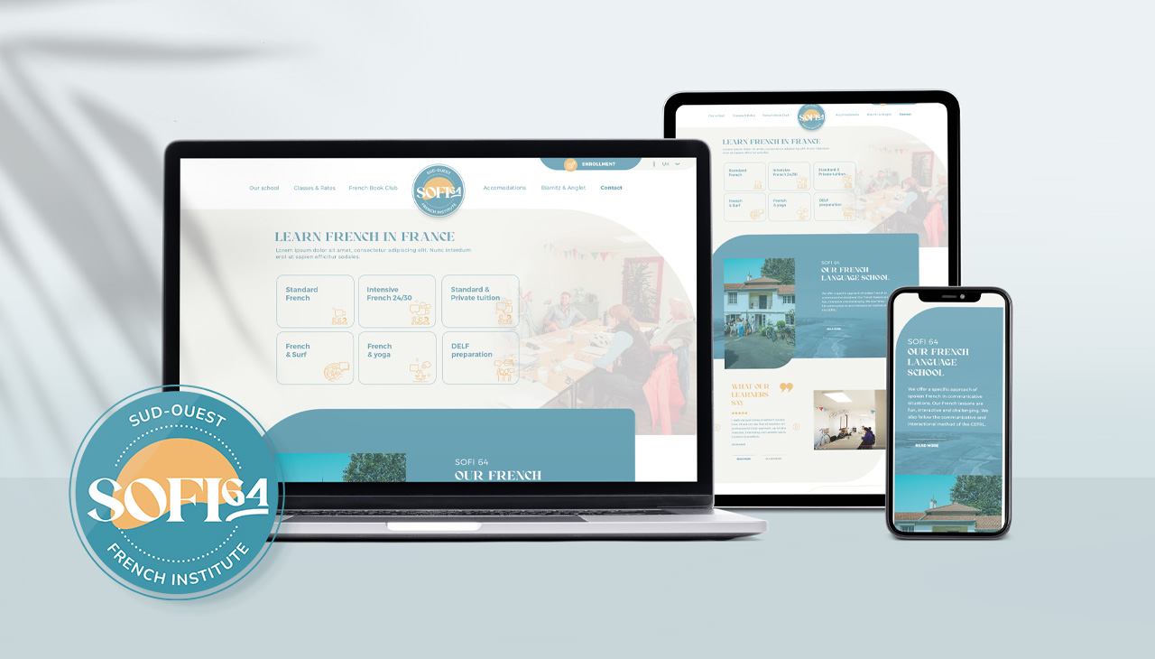 SOFI 64 - Identité visuelle, Webdesign, Développement, SEO - agence bonbay conseils