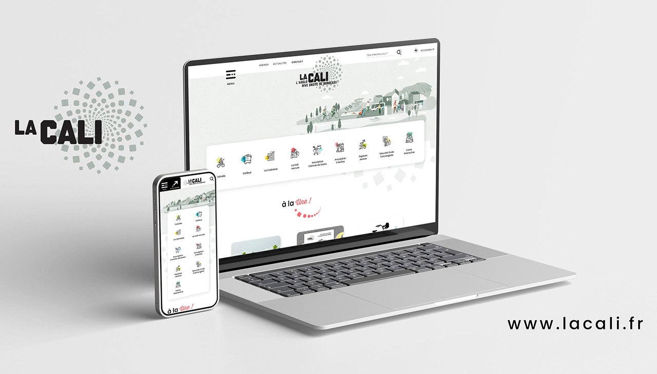 La Cali, l&rsquo;Agglo Rive Droite de Bordeaux - UX/U, Design graphique, Développement, SEO - agence bonbay conseils