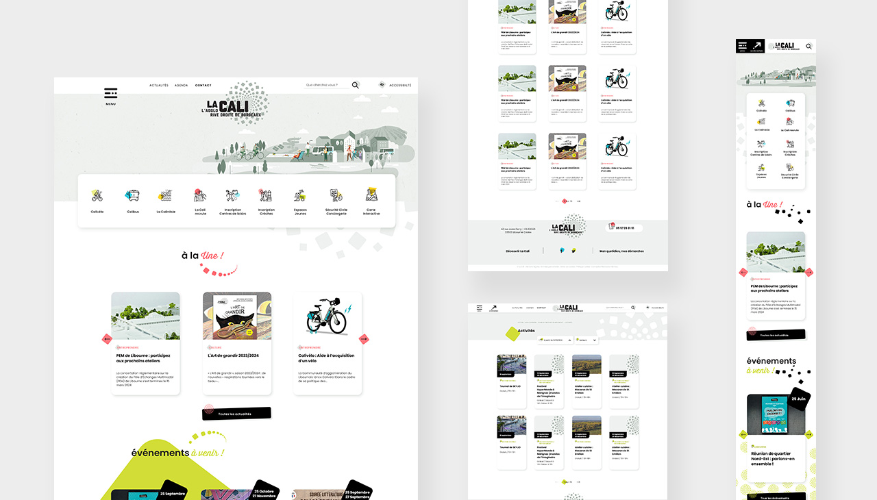 La Cali, l&rsquo;Agglo Rive Droite de Bordeaux - UX/U, Design graphique, Développement, SEO - agence bonbay conseils