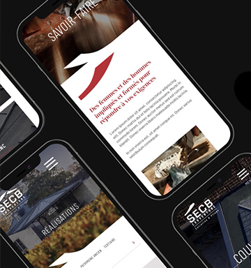 SECB Couverture - UX/U, Design graphique, Développement, SEO, Accompagnement stratégie digitale, réalisé par bonbay agence de communication digitale et graphique à Bordeaux