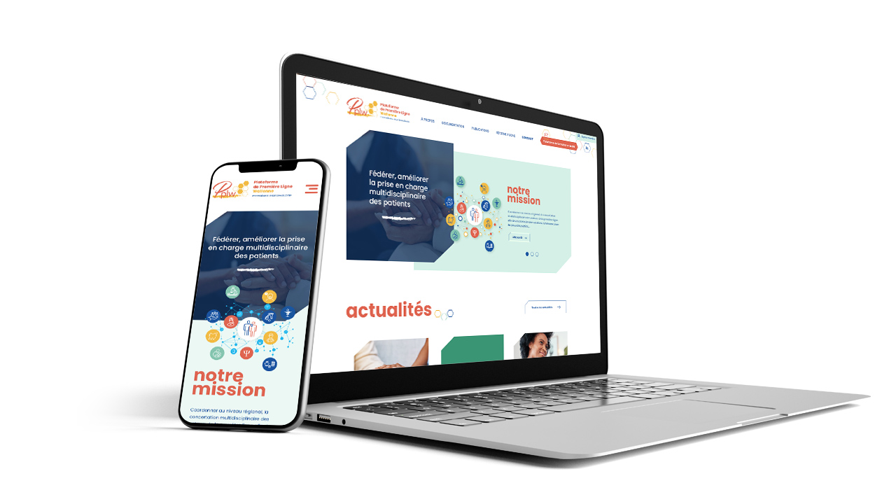 Plateforme de Première Ligne Wallonne - UX/UI, design graphique, developpement, SEO, réalisé par bonbay